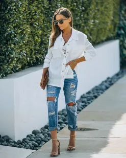 Winslow Textured Button Down Top - White - FINAL SALE -clothes Sales CanonEOS5DMarkIII5760x3840 000308