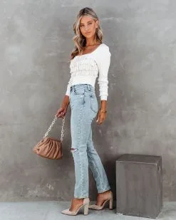 Celeste Ribbed Ruffle Crop Top - Cream - FINAL SALE 15 Celeste Ribbed Ruffle Crop Top - Cream - FINAL SALE -clothes Sales CelesteRibbedRuffleCropTopCream28