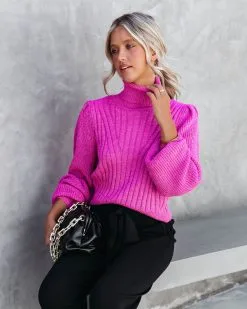 Charlene Knit Turtleneck Sweater - Orchid - FINAL SALE -clothes Sales CharleneKnitTurtleneckSweaterOrchid97