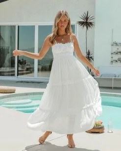 Ciao Bella Tiered Midi Dress - Off White - FINAL SALE 13 Ciao Bella Tiered Midi Dress - Off White - FINAL SALE -clothes Sales CiaoBellaTieredMidiDressOffWhite76