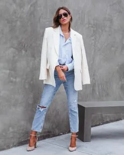 Connecticut Striped Rolled Hem Collared Shirt - SALE -clothes Sales ConnecticutStripedRolledHemCollaredShirt45