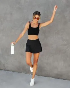 MONO-001 Court Side Skort - Black/Camo - SALE -clothes Sales CourtSideSkort Black Camo18