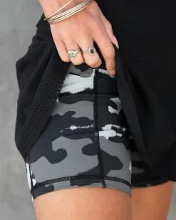 MONO-001 Court Side Skort - Black/Camo - SALE -clothes Sales CourtSideSkort Black Camo70