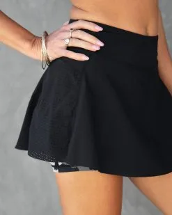 MONO-001 Court Side Skort - Black/Camo - SALE -clothes Sales CourtSideSkort Black Camo75