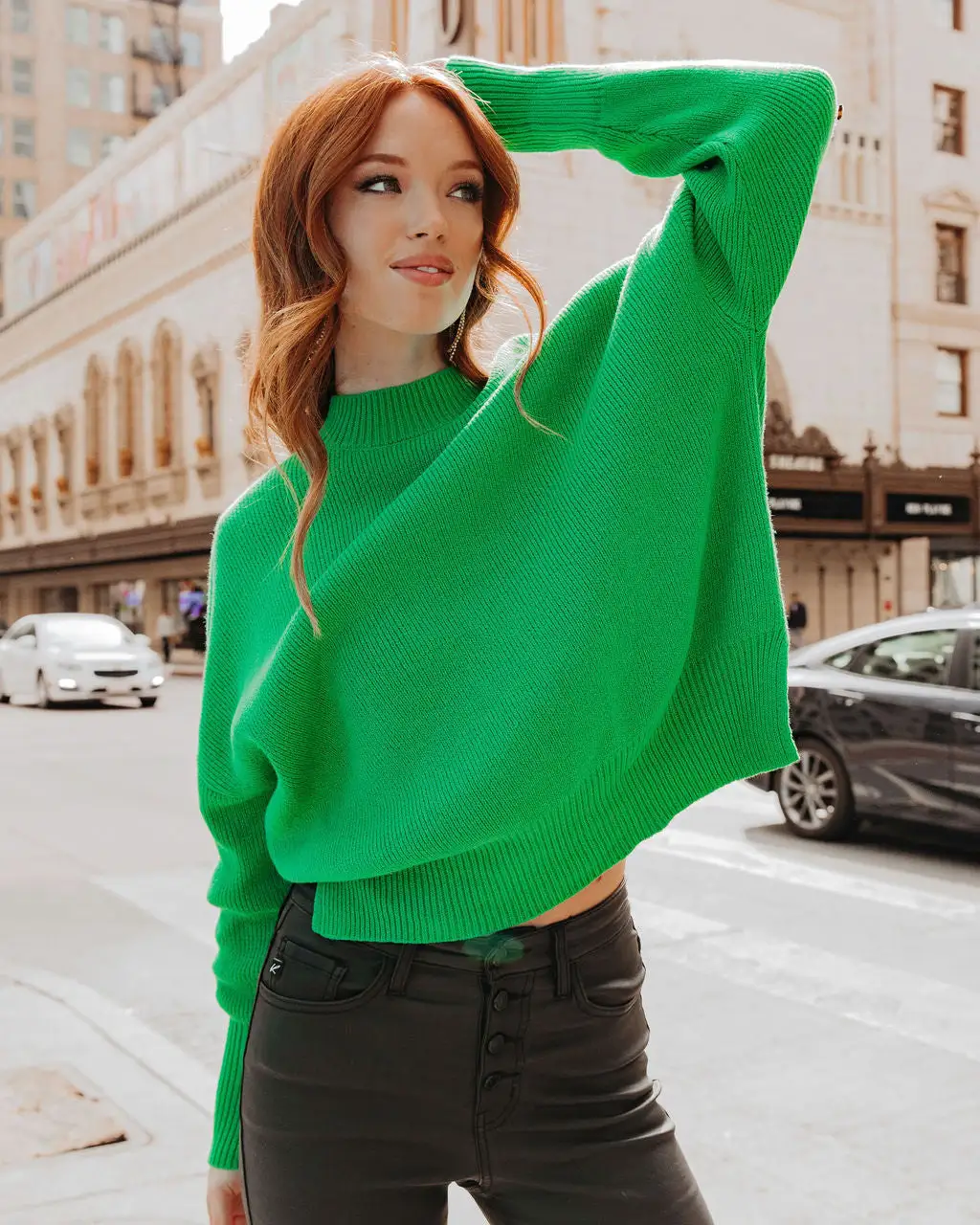 Cure My Curiosity Cotton Blend Sweater - Green - FINAL SALE 7 Cure My Curiosity Cotton Blend Sweater - Green - FINAL SALE - Image 7