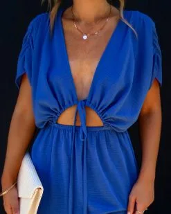 PREORDER - Myra Front Cutout Side Slit Midi Dress - Storm Blue -clothes Sales D77CD4E9 BB5D 4CCD 803B D0BFDFEC73A9