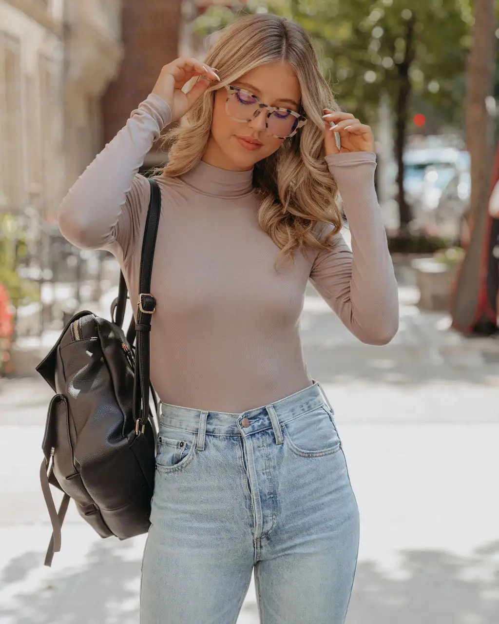 Day To Day Turtleneck Knit Top - Mocha - FINAL SALE 8 Day To Day Turtleneck Knit Top - Mocha - FINAL SALE - Image 8