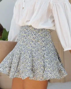 DRES-001 Dolores Park Floral Mini Skort - FINAL SALE -clothes Sales DeloresParlFloralMiniSkort23
