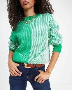 Doing The Impossible Ribbed Knit Pullover Sweater - Green - FINAL SALE -clothes Sales Doing The Impossible Ribbed Knit Pullover Sweater Green 4976