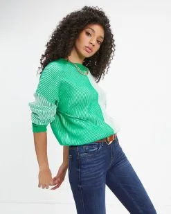 Doing The Impossible Ribbed Knit Pullover Sweater - Green - FINAL SALE -clothes Sales Doing The Impossible Ribbed Knit Pullover Sweater Green 4982