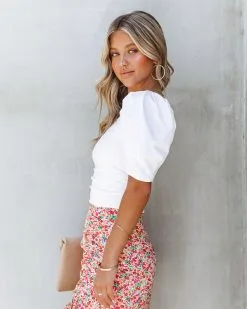 OLIV-001 Dominico Cotton One Shoulder Bodysuit - White - LAST CHANCE -clothes Sales DominicoCottonOneShoulderBodysuitWhite71