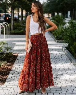 DRES-001 James Printed Tassel Tie Maxi Skirt - FINAL SALE -clothes Sales EM4A0902 47cec236 8a79 41e0 8b56 49b8a182b08c