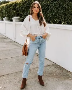 Wing It Statement Sleeve Blouse - FINAL SALE -clothes Sales EM4A2782