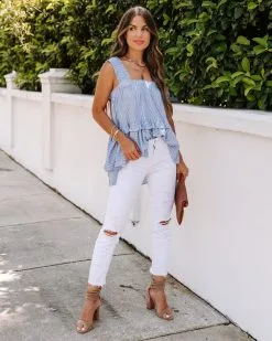 MUST-001 Colly Tiered Striped Babydoll Top - FINAL SALE -clothes Sales EM4A4080 6dd72040 1817 4038 857d 2be6504250b4