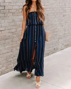 Jalisco Strapless Striped Maxi Dress - FINAL SALE -clothes Sales EM4A4627 71c143ad bf25 4f04 9f3e 7fa88d67d929