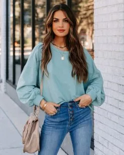 Wynnie Cotton Pullover - Blue - FINAL SALE 17 Wynnie Cotton Pullover - Blue - FINAL SALE -clothes Sales EM4A4755