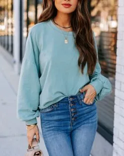 Wynnie Cotton Pullover - Blue - FINAL SALE 14 Wynnie Cotton Pullover - Blue - FINAL SALE -clothes Sales EM4A4773