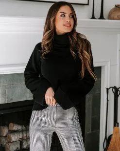 Ezra Turtleneck Pullover Sweater - Black - FINAL SALE