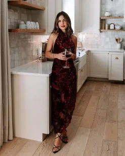 ACOA-001 Like Fine Wine Asymmetrical Halter Burnout Velvet Midi Dress - Burgundy - FINAL SALE -clothes Sales EM4A5629 6551644b 2cd1 4448 9411 40fba92ce2ea