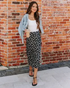 DRES-001 Jossy Floral Satin Midi Skirt - FINAL SALE -clothes Sales EM4A5788 ac9dfd31 268b 48a4 b822 f7e0d7d2b853