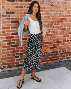 DRES-001 Jossy Floral Satin Midi Skirt - FINAL SALE -clothes Sales EM4A5808 9364d1db 1610 42ab b3a1 5c5e41b3fd8a