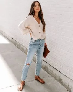 Cardi Weather Balloon Sleeve Cardigan - Oatmeal - FINAL SALE -clothes Sales EM4A5975 26c97ff9 6342 4efb b3aa d1f906318b6d