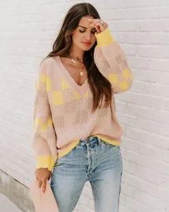 Dosage Of Cool Checkerboard V-Neck Sweater - FINAL SALE 12 Dosage Of Cool Checkerboard V-Neck Sweater - FINAL SALE -clothes Sales EM4A6092