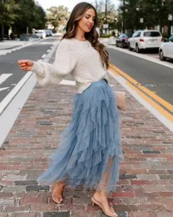 Tana Balloon Sleeve Knit Sweater - Oatmeal - FINAL SALE -clothes Sales EM4A6864