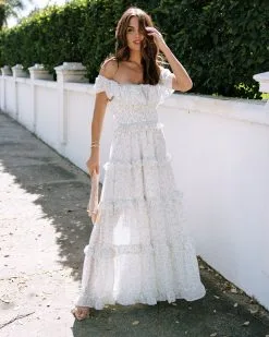 Rocco Floral Tiered Maxi Dress - SALE -clothes Sales EM4A7146