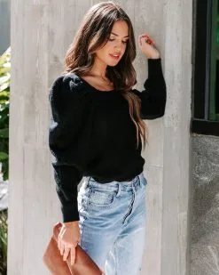 ENDL-001 Arianna Knit Puff Sleeve Sweater - Black - FINAL SALE 16 ENDL-001 Arianna Knit Puff Sleeve Sweater - Black - FINAL SALE -clothes Sales EM4A7148 47ff0c09 4eb9 4c3c a75b e4e0b0630f0e