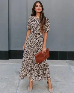 Bristol Floral Cutout Maxi Dress - FINAL SALE -clothes Sales EM4A7959
