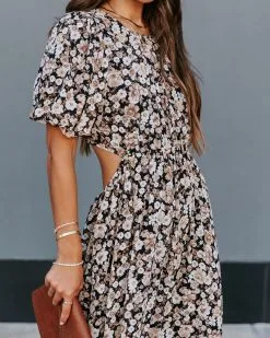 Bristol Floral Cutout Maxi Dress - FINAL SALE -clothes Sales EM4A7974