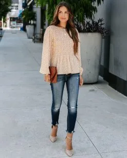 Clementina Floral Smocked Top - FINAL SALE -clothes Sales EM4A8699