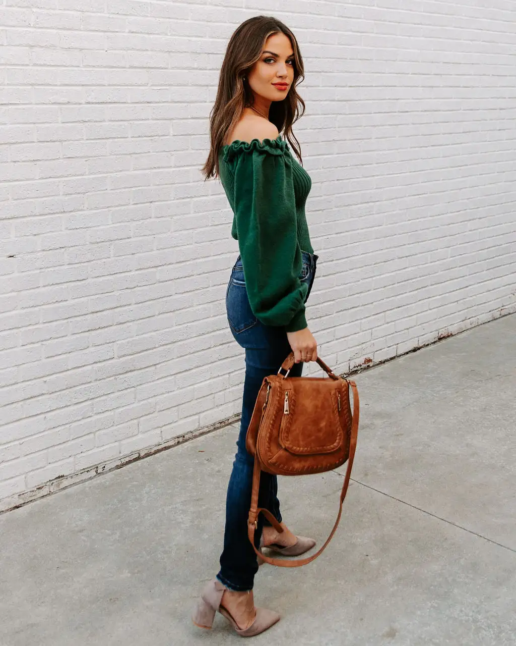 LUCC-001 Kodi Ribbed Puff Sleeve Knit Sweater - Green - FINAL SALE 12 LUCC-001 Kodi Ribbed Puff Sleeve Knit Sweater - Green - FINAL SALE - Image 12