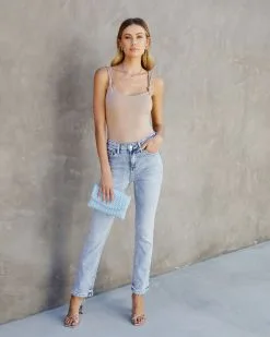 BLUE-001 Eden Knotted Strap Bodysuit - Latte 13 BLUE-001 Eden Knotted Strap Bodysuit - Latte -clothes Sales Edenknottedstrapbodysuitlatte0464