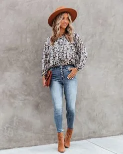 DRES-001 Edgewater Floral Billowed Blouse - FINAL SALE -clothes Sales EdgewaterFloralBillowedBlouse4
