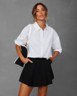 ENDL-001 Editor's Pick Pleated Pocketed Skort - Black 9 ENDL-001 Editor's Pick Pleated Pocketed Skort - Black -clothes Sales Editorspickpleatedpocketedskortblack2506