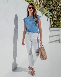 DELU-001 Elite Muscle Tee - Blue - SALE -clothes Sales EliteMuscleTee Blue 3354