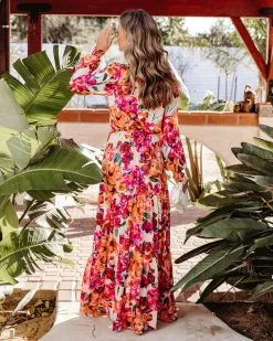 Elowen Floral Tiered Maxi Dress -clothes Sales ElowenFloralTieredMaxiDress136