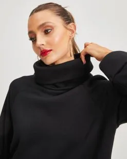 Ezra Turtleneck Pullover Sweater - Black - FINAL SALE -clothes Sales Ezra Turtleneck Pullover Sweater Black 2630