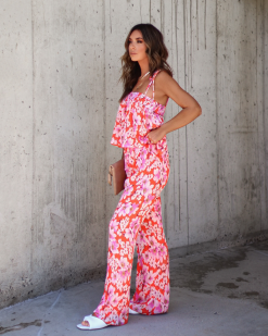 EMOR-001 Jemma Floral Chiffon Plisse Pants - SALE -clothes Sales F250FAB9 DF3D 45E4 8E41 CAE4B393F5FA