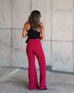 SALT-001 Born With It Faux Suede Wide Leg Pants - Merlot - FINAL SALE -clothes Sales F4B22EE1 C2CB 46E8 B486 0D95106CA9B2