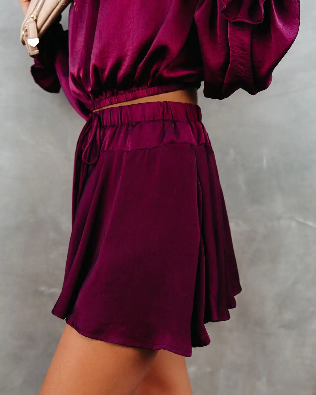 SHE -001 Figure Skate Satin Skort 7 SHE -001 Figure Skate Satin Skort - Image 7