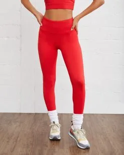 ALL-001 Flex Legging - Red - FINAL SALE