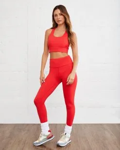 ALL-001 Flex Legging - Red - FINAL SALE 19 ALL-001 Flex Legging - Red - FINAL SALE -clothes Sales FLEXSPORTSBRA RED 0350