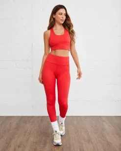 ALL-001 Flex Legging - Red - FINAL SALE 13 ALL-001 Flex Legging - Red - FINAL SALE -clothes Sales FLEXSPORTSBRA RED 0355