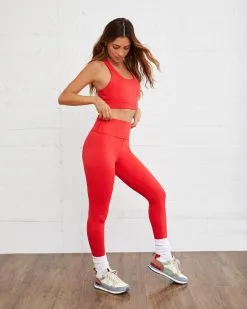 ALL-001 Flex Legging - Red - FINAL SALE 17 ALL-001 Flex Legging - Red - FINAL SALE -clothes Sales FLEXSPORTSBRA RED 0364