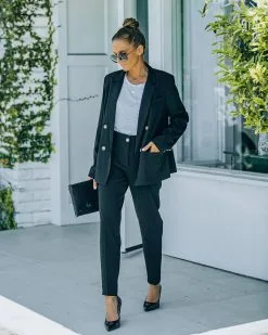 AAA-001 Long Shot Pocketed High Rise Trousers - Black - FINAL SALE -clothes Sales FO6C0028 0fa680e9 b49f 49dc 8966 82e0f7d9f250