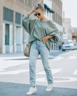 Running Errands Knit Oversized Pullover Sweater - Olive - FINAL SALE -clothes Sales FO6C0385 0940a292 4d0e 42a1 bc79 75c821c85145