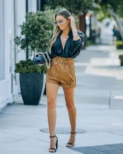 FATE-001 Fulton Pocketed High Rise Faux Leather Shorts - FINAL SALE 18 FATE-001 Fulton Pocketed High Rise Faux Leather Shorts - FINAL SALE -clothes Sales FO6C0390 ba9fe188 206d 4c30 a0ee d580053c2faf